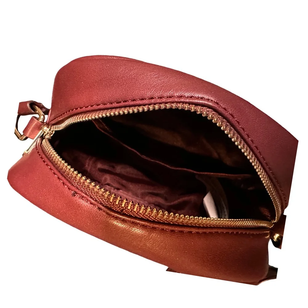 Women's Draper James Crossbody Bag One Size Burgundy - Picture 6 of 7